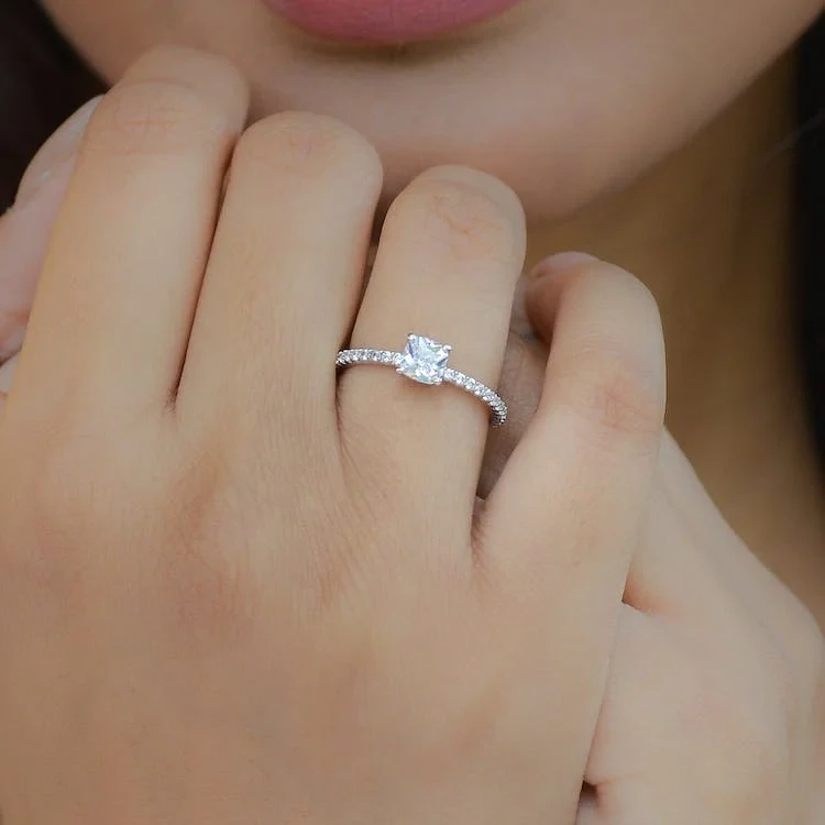 Eternal Love Embodied: Gracefully wearing Diamond Engagement Ring