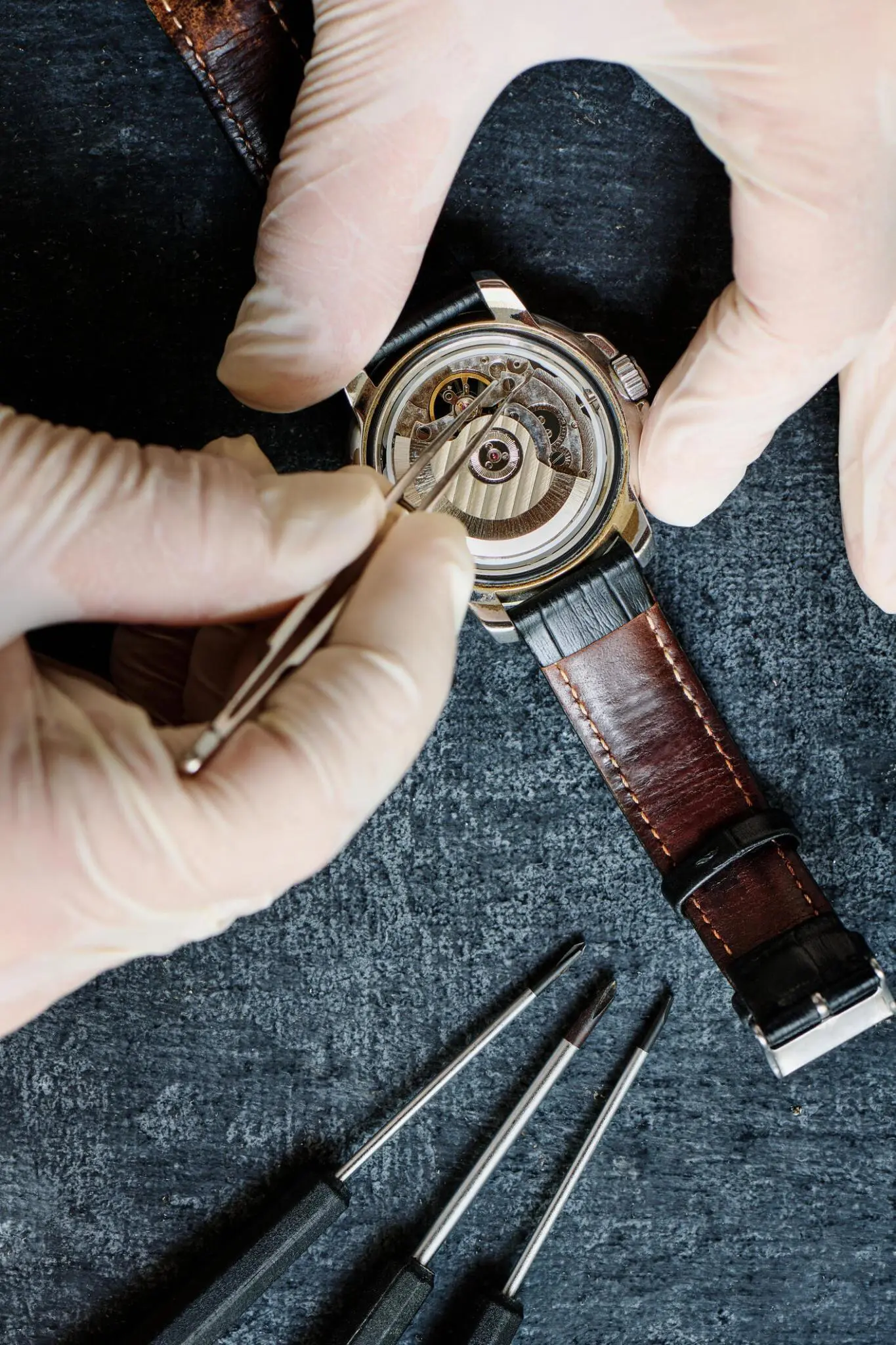 Professional leather watch repair services