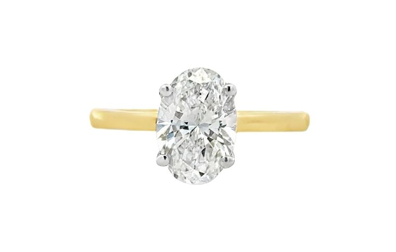 Solitaire Oval Setting.