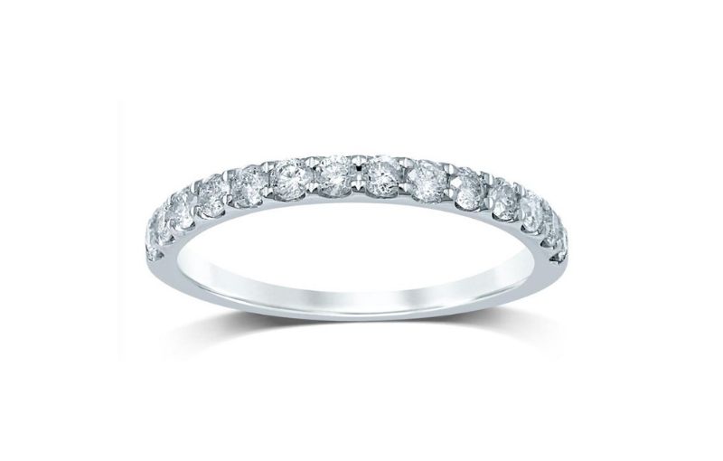 Diamond eternity band ring.<br />
