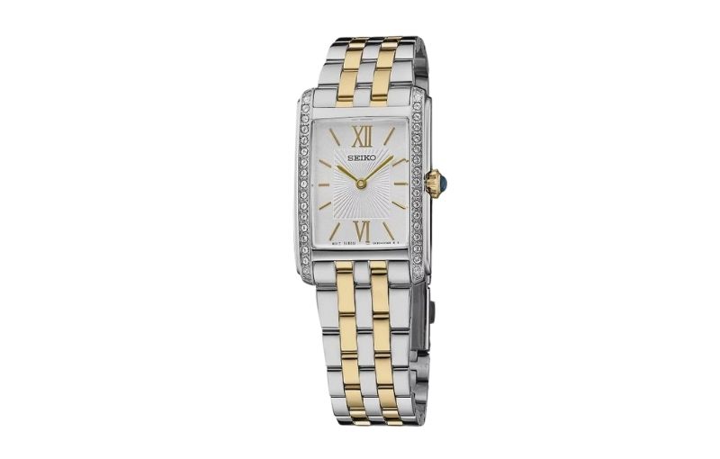 Two-tone Seiko women's wristwatch.