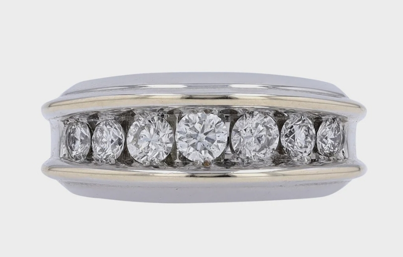 Eternity diamond channel set ring.