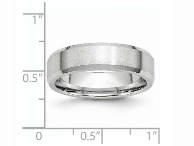 Cobalt Chrome ring with size scale.