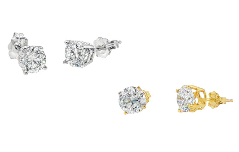 Lab Grown Diamond Stud Earrings Pair