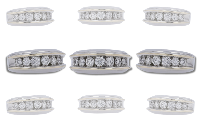 Comfort Fit Diamond Wedding Band Ring
