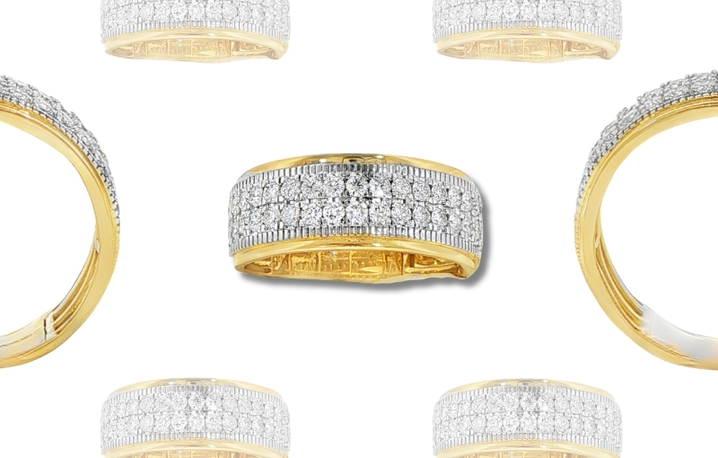 Blog-150_2 Yellow Gold Diamond Men’s Wedding Band