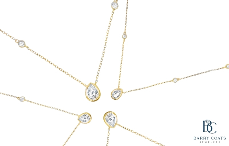 Lab Grown Diamond Bezel Pendant Necklace