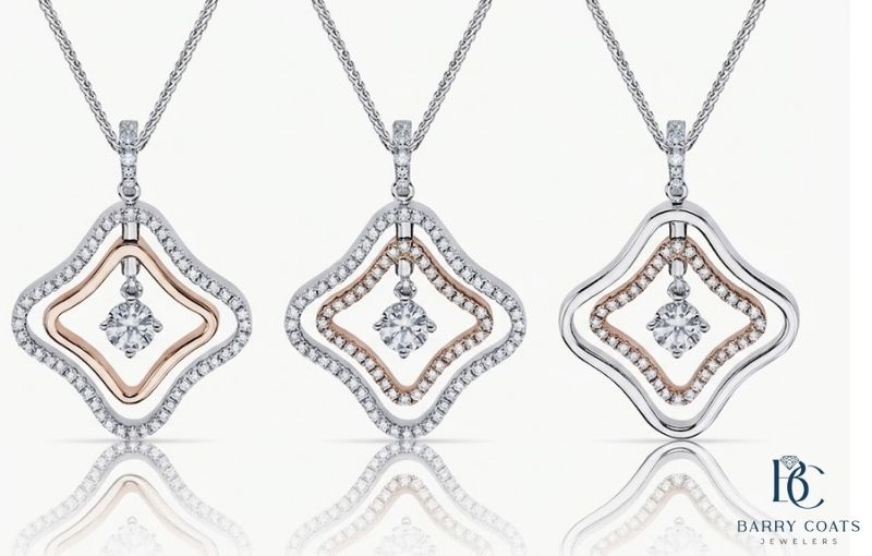 White gold diamond pavé eternity ring close-up